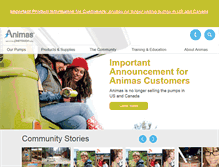 Tablet Screenshot of animas.com
